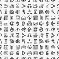 seamless doodle web pattern N8