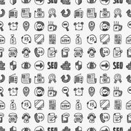 seamless doodle web pattern N9