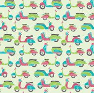 Bikes seamless pattern N8