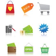 cartoon web icon set
