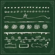 Hand drawn line border set N10