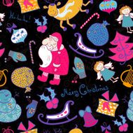 Christmas vector seamless pattern N7