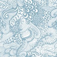 Vector seamless texture with abstract flowers Endless backgroun N13