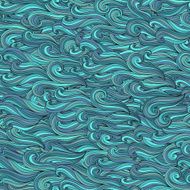 vector seamless abstract hand-drawn pattern waves background N8