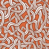 red tangled doodle pattern