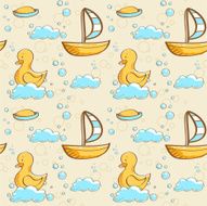 Bubble bath seamless pattern N2