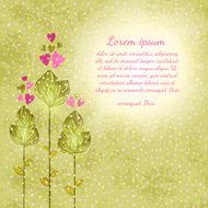 Flower background Floral vector card N25