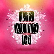 Happy Valentines Day card with doodles N4