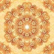 Ornate vintage seamless pattern in mehndi style N18