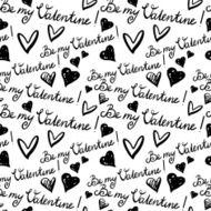 Valentines day seamless pattern with hearts N3