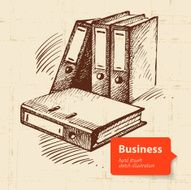 Hand drawn business background N5