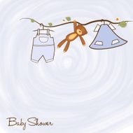 Baby shower card N254