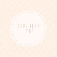 Doodle illustration card template