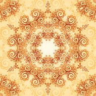 Ornate vintage seamless pattern in mehndi style N20