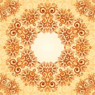 Ornate vintage seamless pattern in mehndi style N21