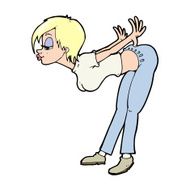 cartoon sexy woman N27
