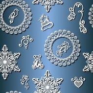 Seamless Winter Pattern (Vector) Christmas Decorations