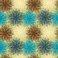 Seamless pattern with abstract fireworks