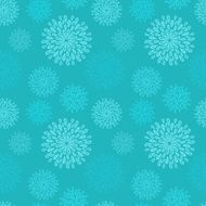 Blue seamless pattern with abstract fireworks