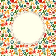 Christmas Seamless Retro background