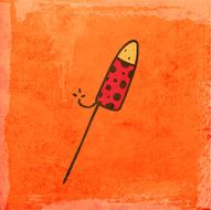 Firework on Grunge Background
