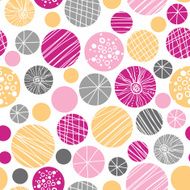 Abstract textured bubbles seamless pattern background
