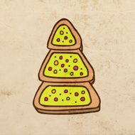 Christmas tree cookie N3