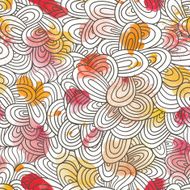 Seamless wave hand-drawn pattern N101
