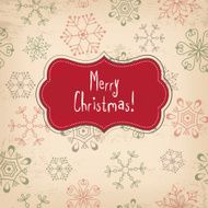 Vintage Christmas card N14