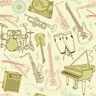 music seamless pattern N14