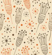 Seamless light floral pattern Abstract background with flowers N2