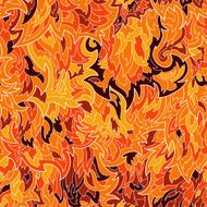Seamless fur or flame pattern background N3