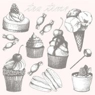 Hand drawn tea time illustrations
