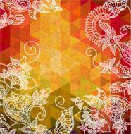 Triangle autumn background N3