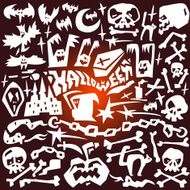 Halloween evil monsters - doodles N2