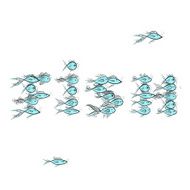 Fish word shape for your design N2