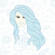 Face of beautiful girl