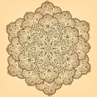 Ornamental round lace pattern N3
