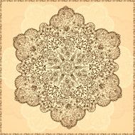 Ornamental round lace pattern N4