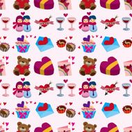 seamless Valentine's Day pattern N13