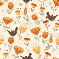 Cute seamless floral pattern N7
