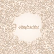 beige frame with flowers