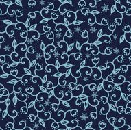 Floral blue background N4
