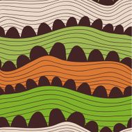 Seamless wave hand-drawn pattern N102