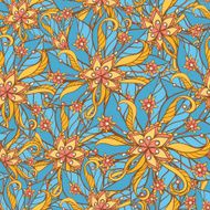 pattern with yellow flowers