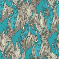 blue and gray leafs