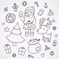 Christmas and New Year doodles N3