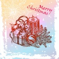 new year vintage card