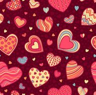 Seamless Valentine&rsquo;s pattern