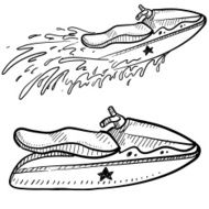 Jet ski sketch